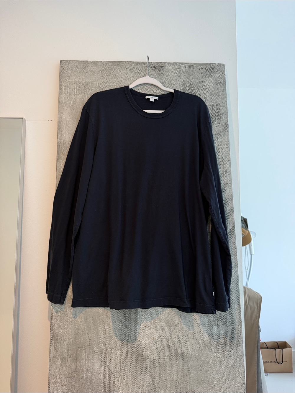 James Perse Navy Long Sleeve Tee